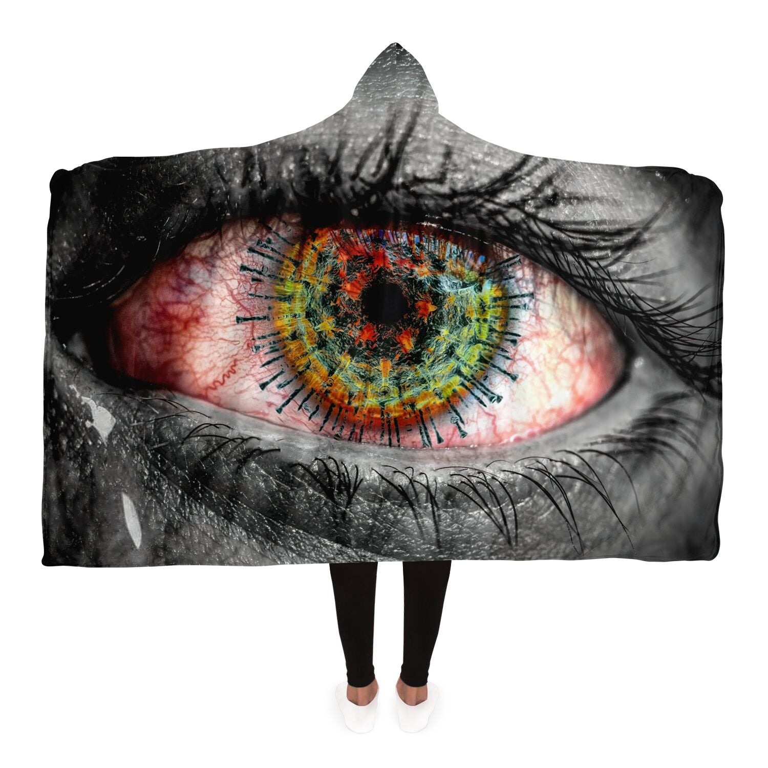 Eye See You Hooded Blanket, product detail