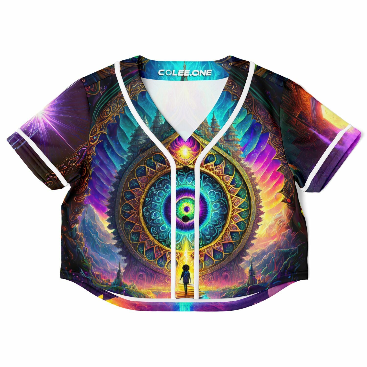 Our Dreamscape Crop Top Jersey, front view