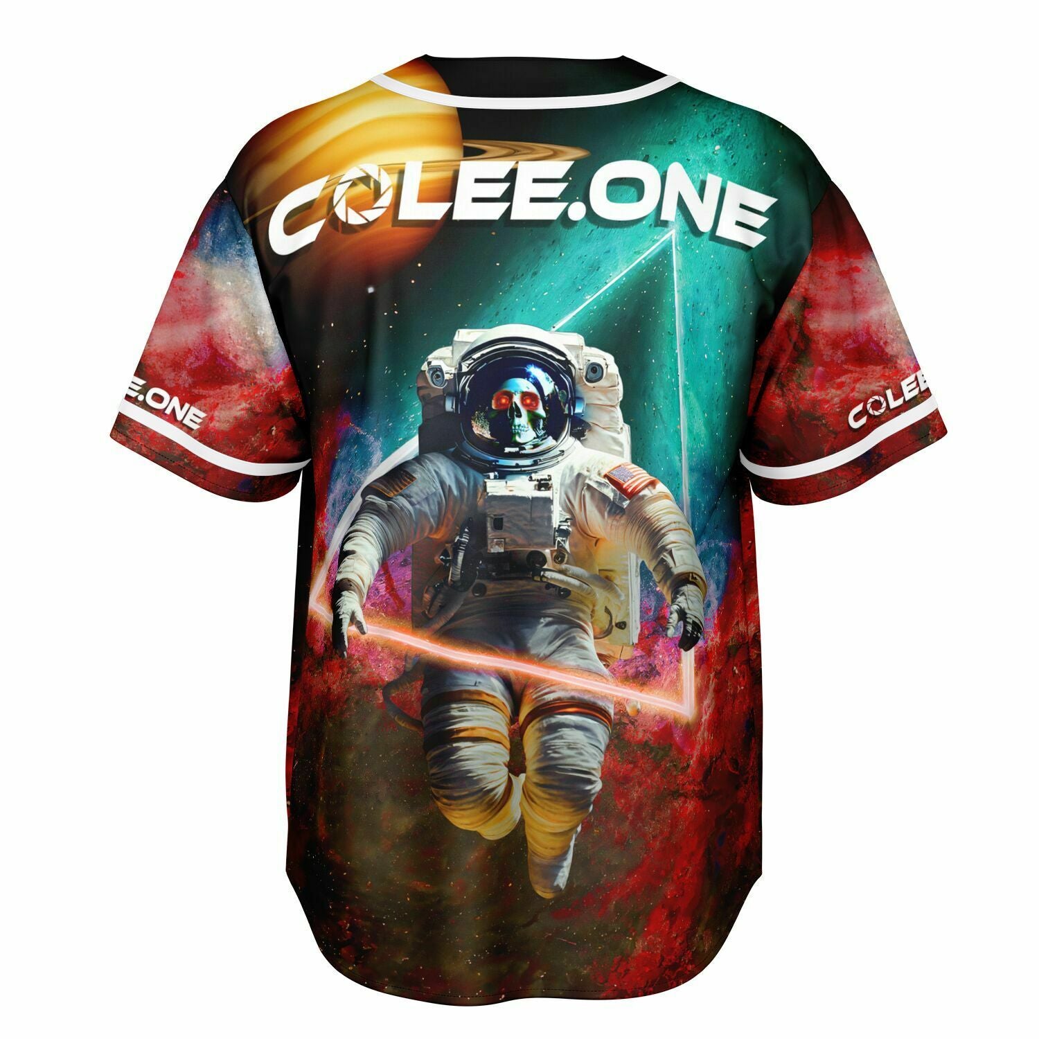 Reversible Astronaut-Apocalyptic Planet Jersey- Colee.One Edition, back view — Colee.One festival apparel